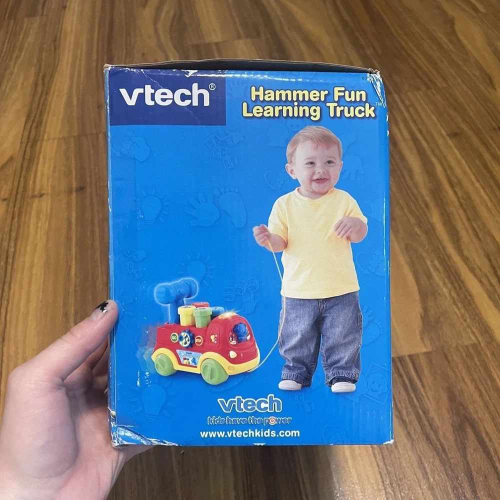 Rare‎ VTech Hammer Fun Learning Truck Toy Kids Toddler Learning Toy Music Lights